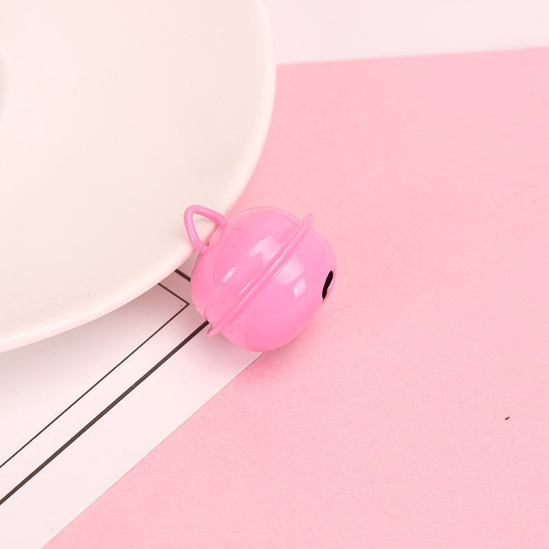 Wholesale Metal DIY 22mm Candy Color Small Bell Keychain Accessories